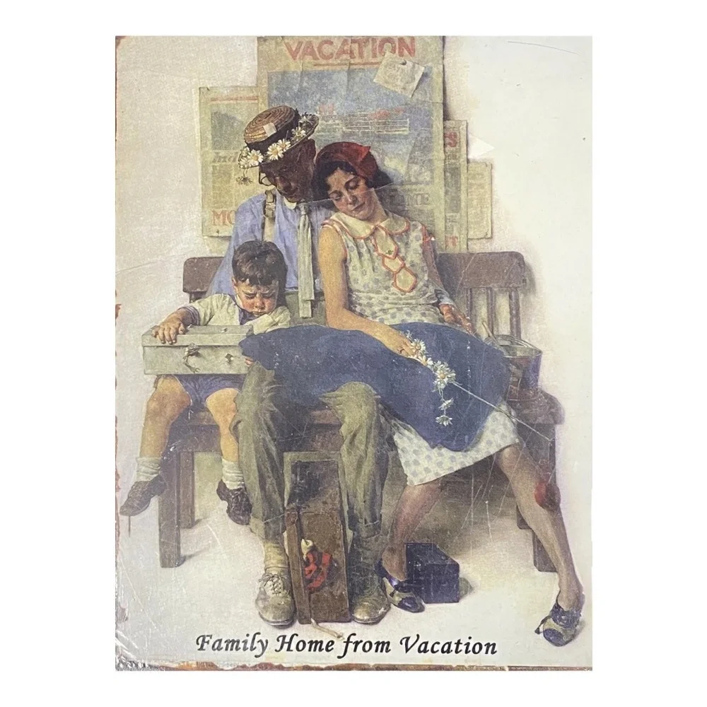 NY Post‎ Perpetual Calendar 14x10in Metal Calendar Vintage Retro Art Decor NEW
